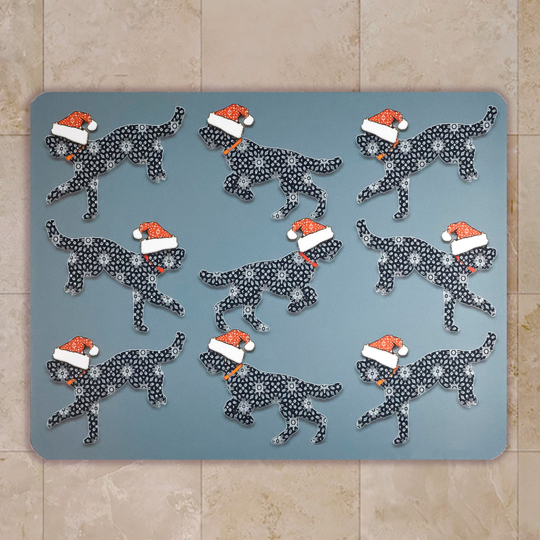 Christmas Cockapoo Large Pet Food Mat