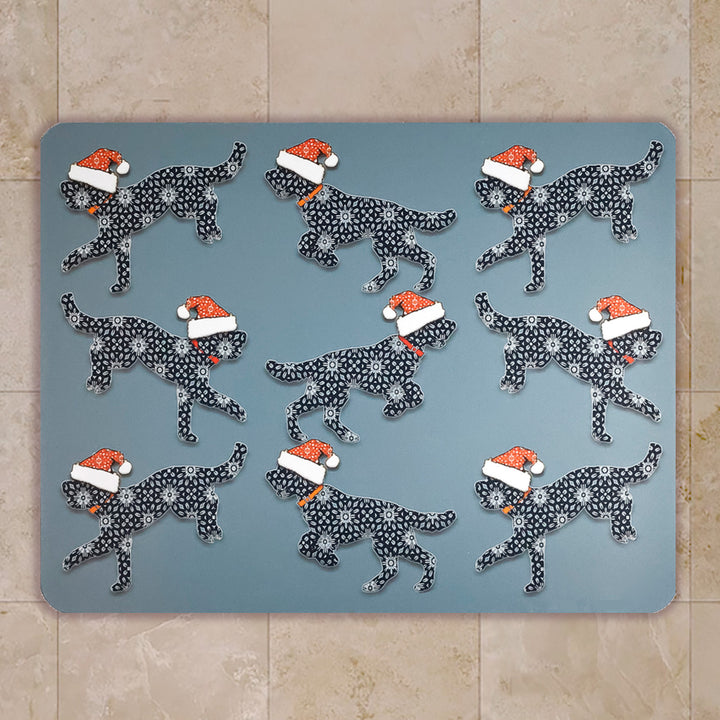 Christmas Cockapoo Large Pet Food Mat