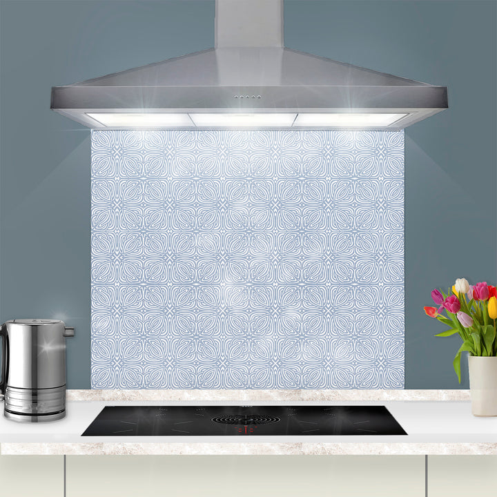 Celtic Knot Kitchen Splashback - Grey &amp; White