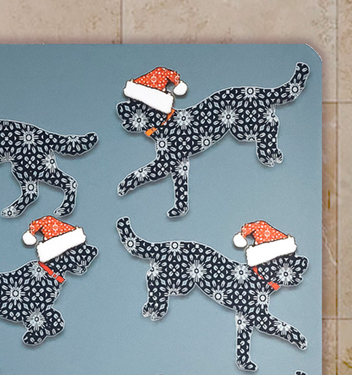 Christmas Cockapoo Large Pet Food Mat