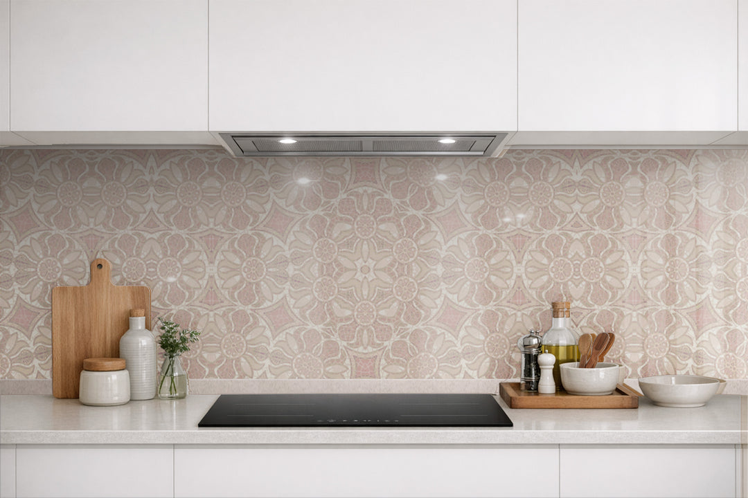 Pomegranate Kitchen Splashback - Plaster Pinks