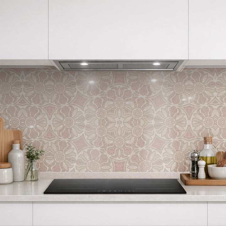 Pomegranate Kitchen Splashback - Plaster Pinks