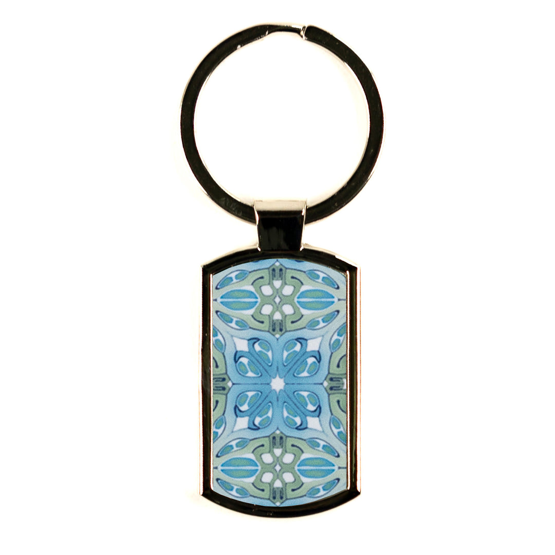 "Suzanne" design - blue millefiori keyring