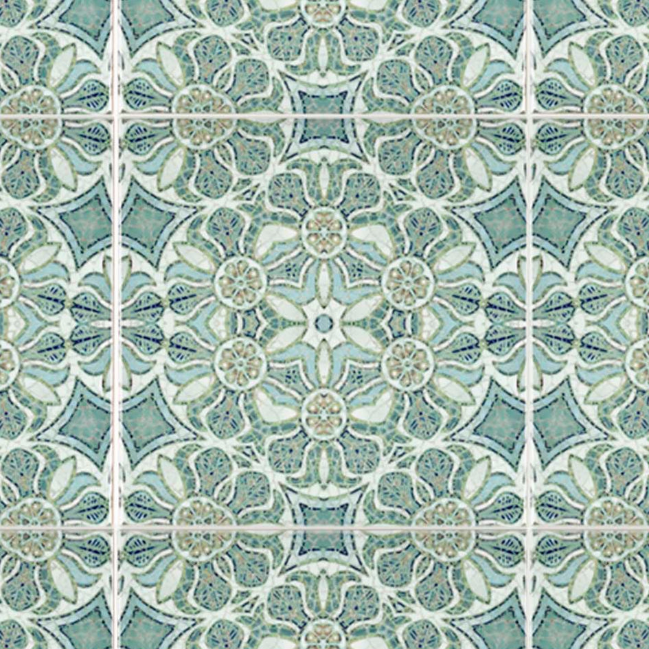 Pomegranate Tiles - Aqua