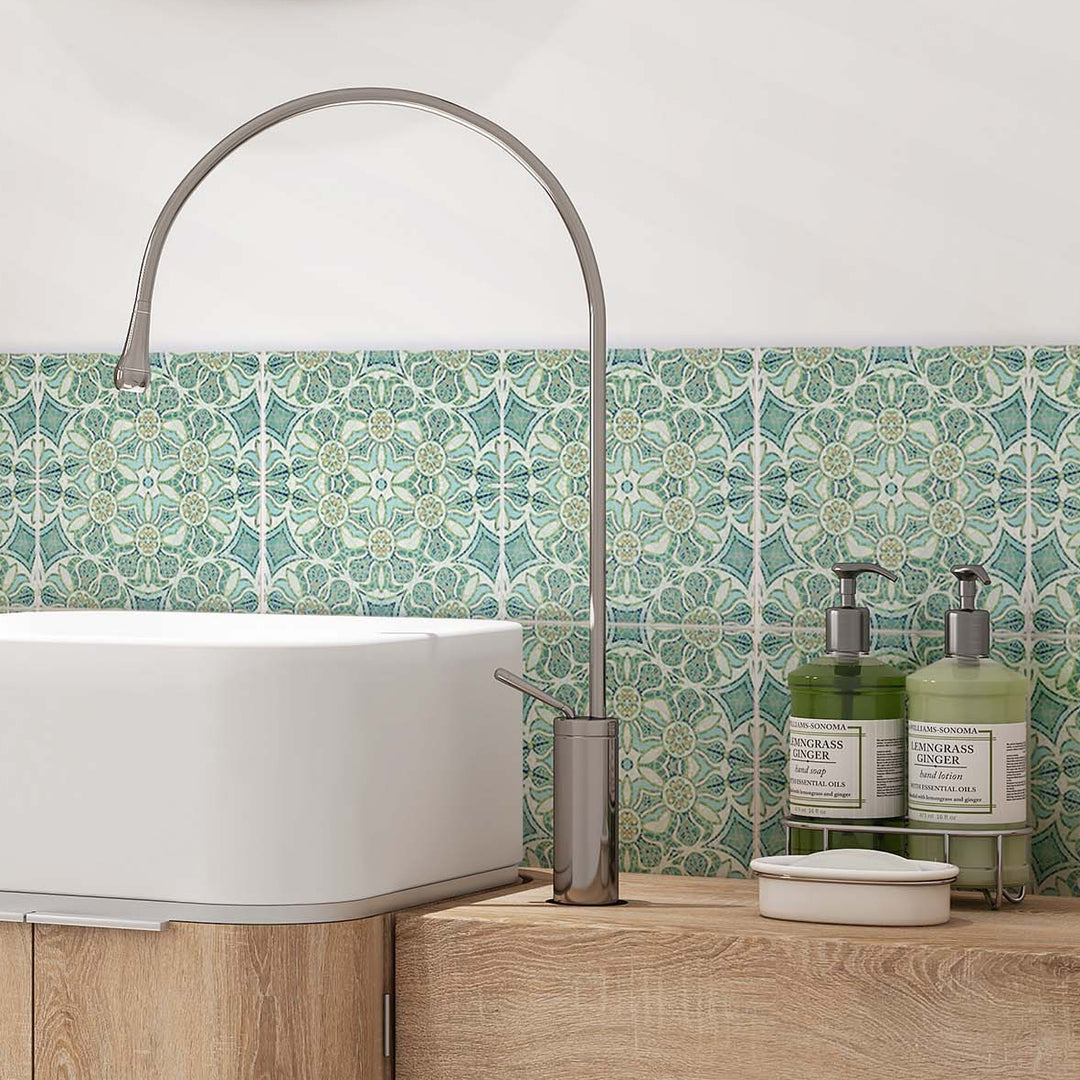 Pomegranate Tiles - Aqua