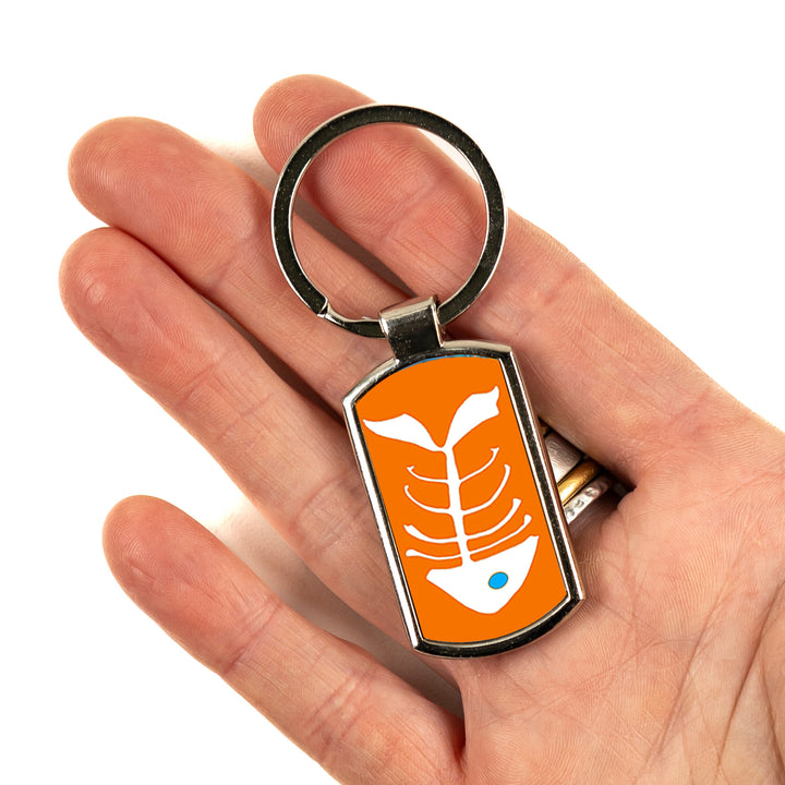 Orange Bonefish Keyring