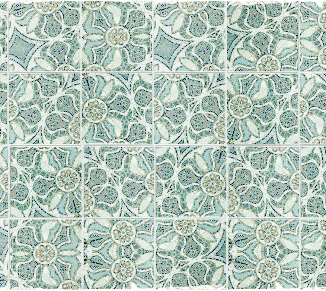 Pomegranate Tiles - Aqua - Random Sections
