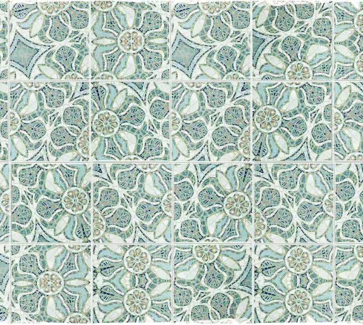 Pomegranate Tiles - Aqua - Random Sections