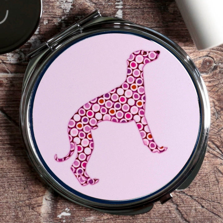 Greyhound Compact Folding Mirror - Pink