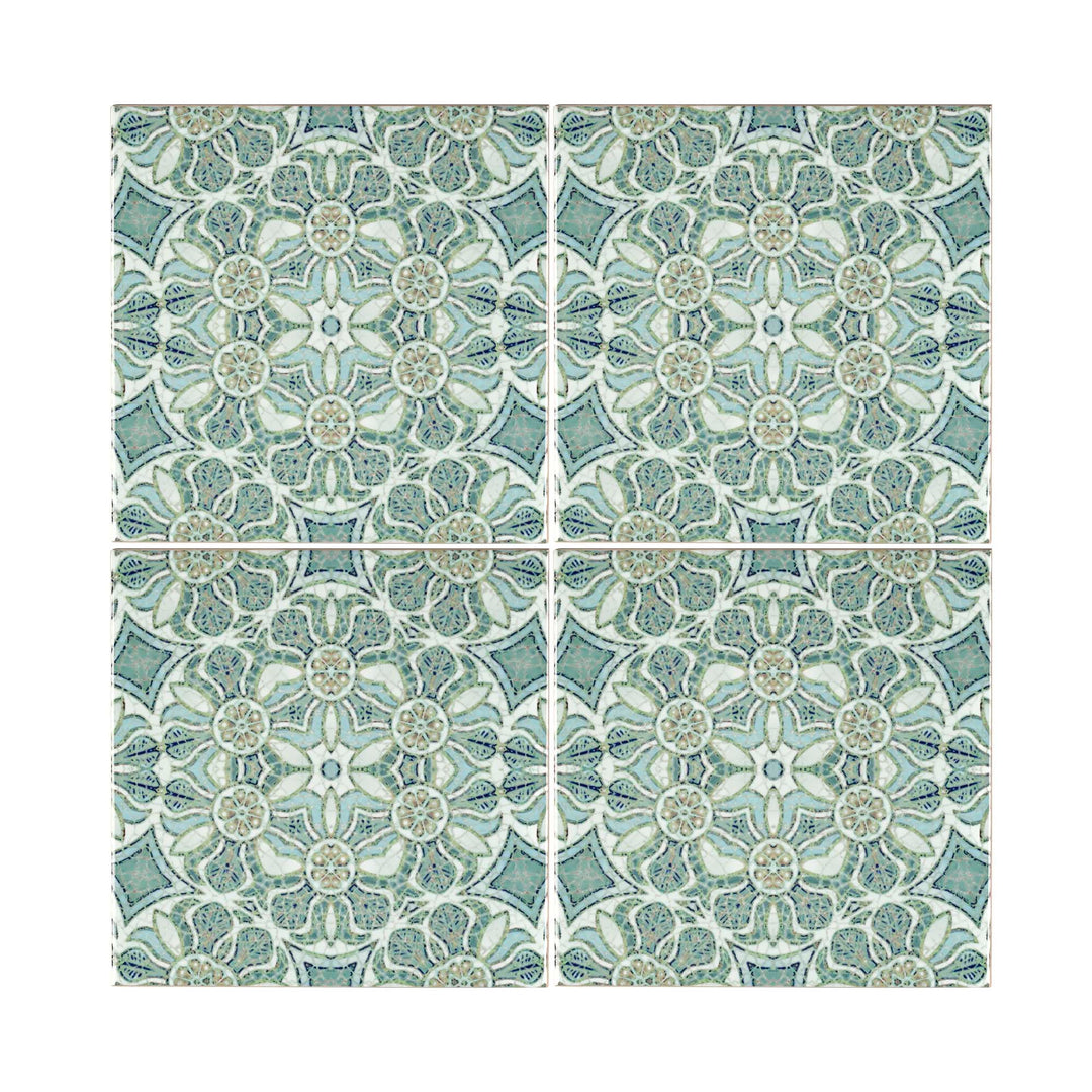 Pomegranate Tiles - Aqua