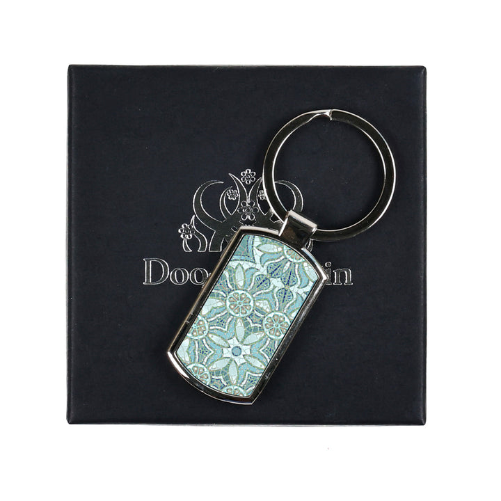 Blue Pomegranate design - keyring