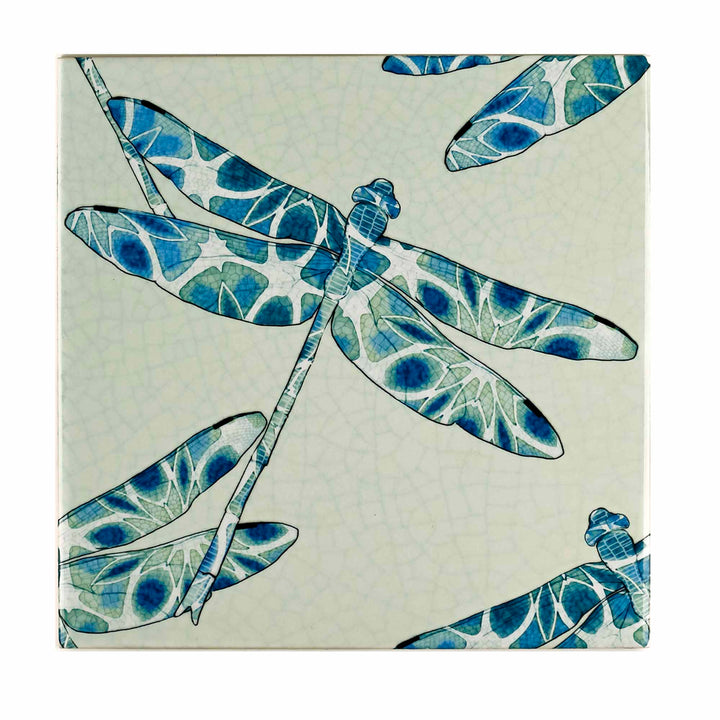 Dragonfly Tile -  FIRED INK Version