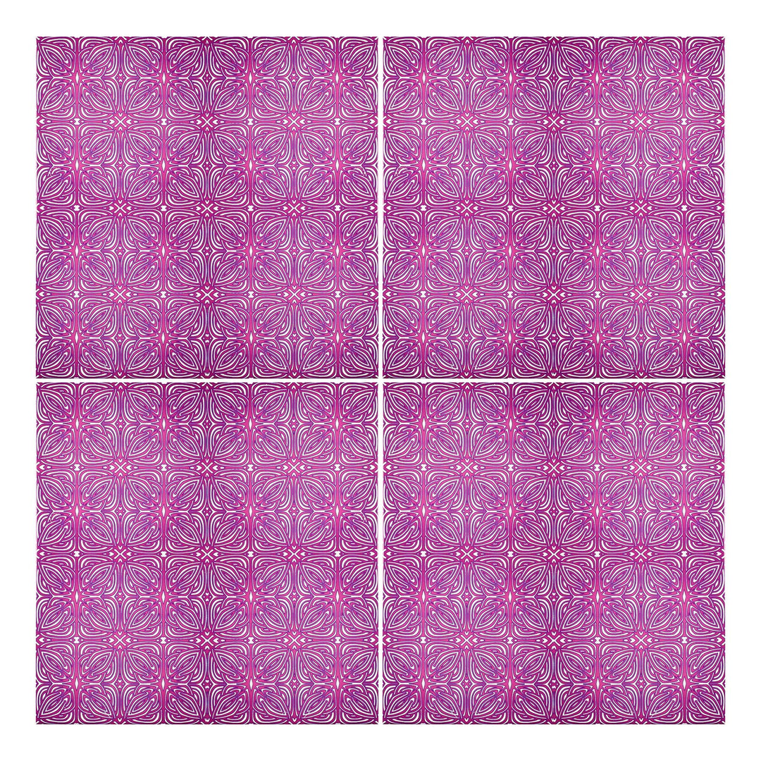 Rhododendron Tile - Pink Purple Celtic - Small Scale