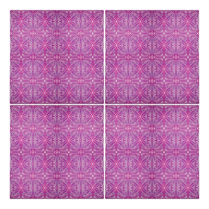Rhododendron Tile - Pink Purple Celtic - Small Scale