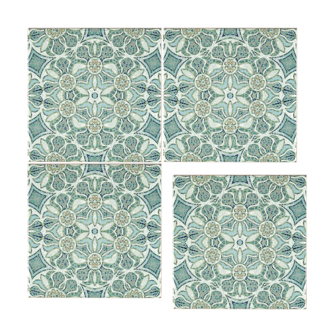 Pomegranate Tiles - Aqua