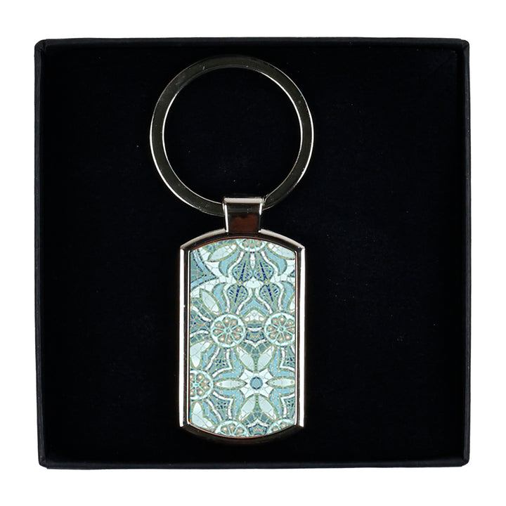 Blue Pomegranate design - keyring