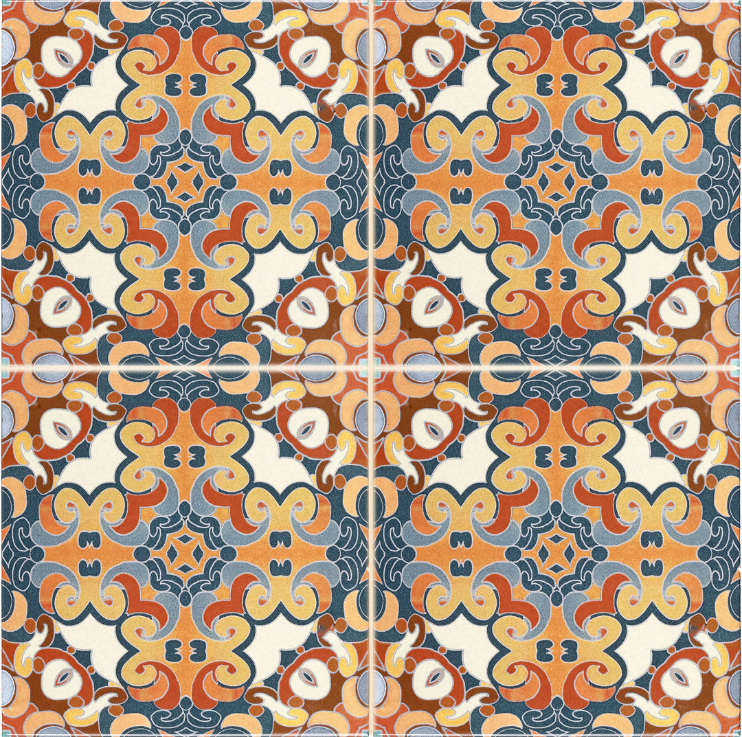 Cantonese Tile  - Fired Ink version