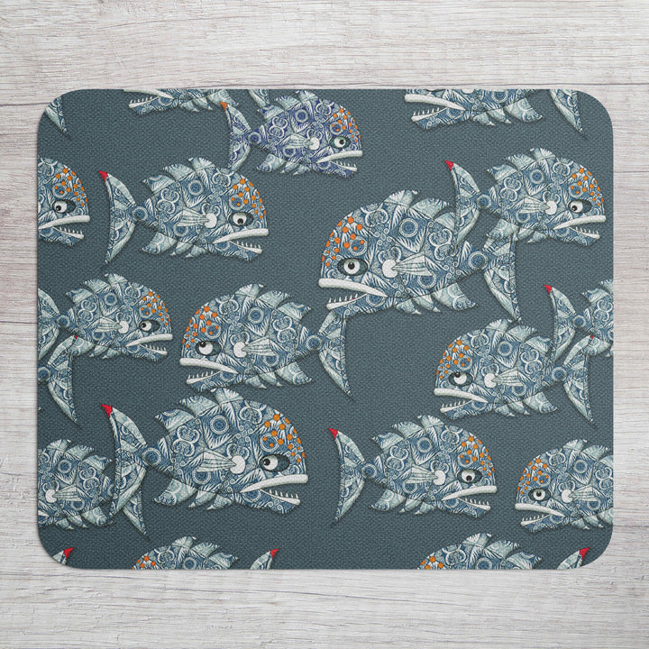Grumpy Fish Mouse Mat / Gaming Mat