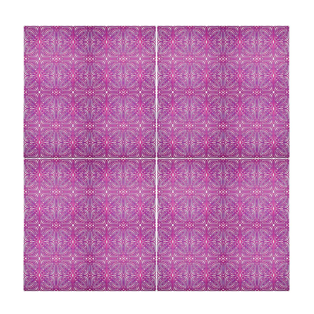 Rhododendron Tile - Pink Purple Celtic - Small Scale