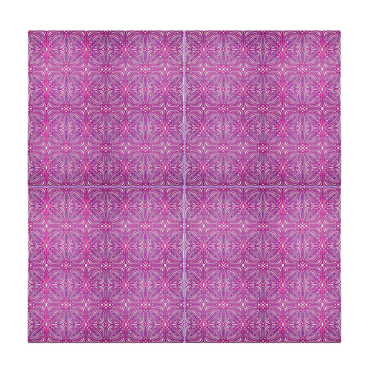 Rhododendron Tile - Pink Purple Celtic - Small Scale