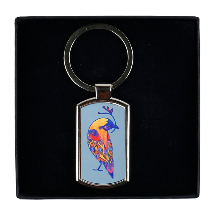 Colourful Lovebird Keyring