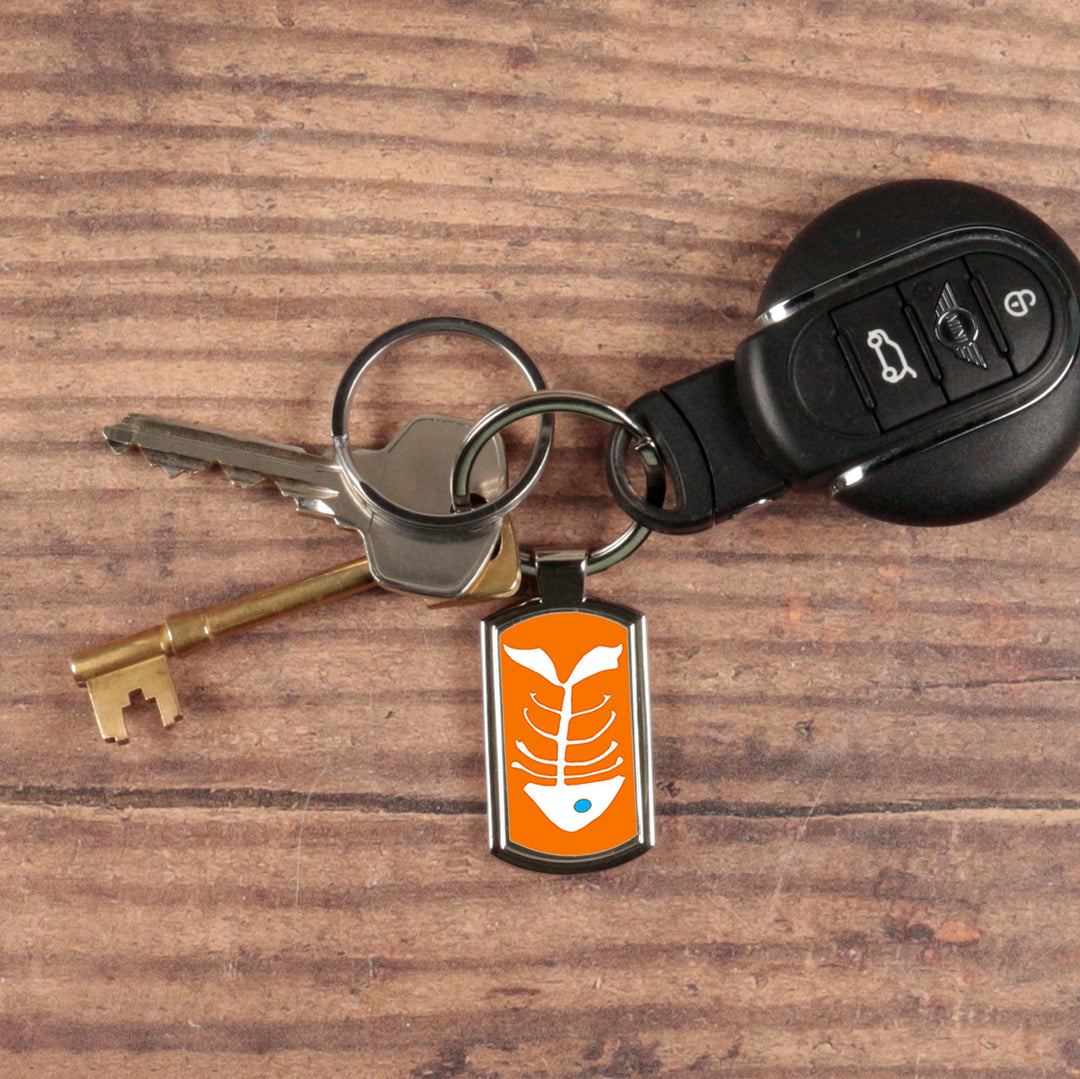 Orange Bonefish Keyring