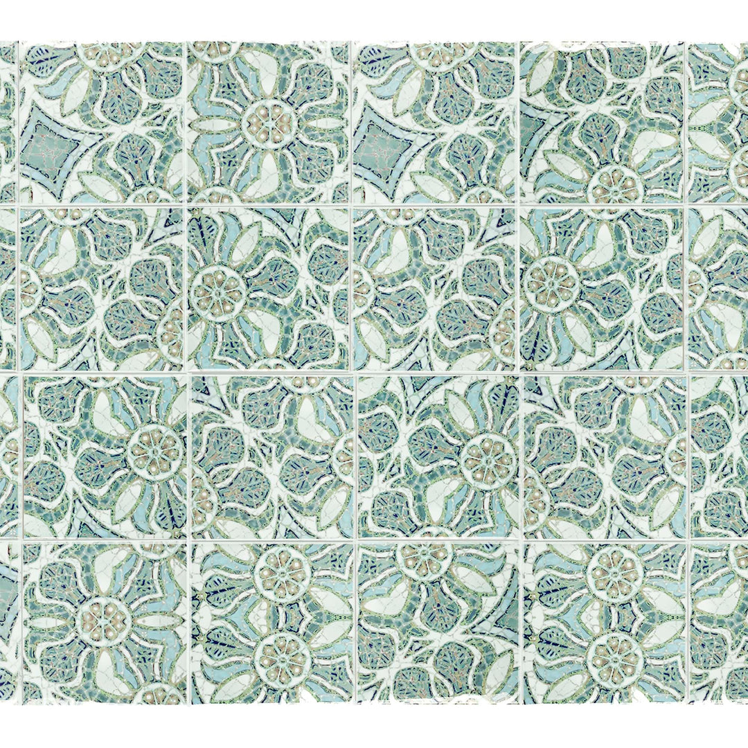 Pomegranate Tiles - Aqua - Random Sections