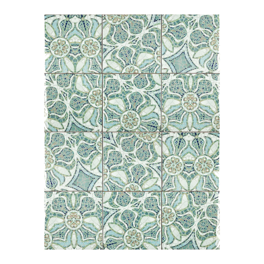 Pomegranate Tiles - Aqua - Random Sections