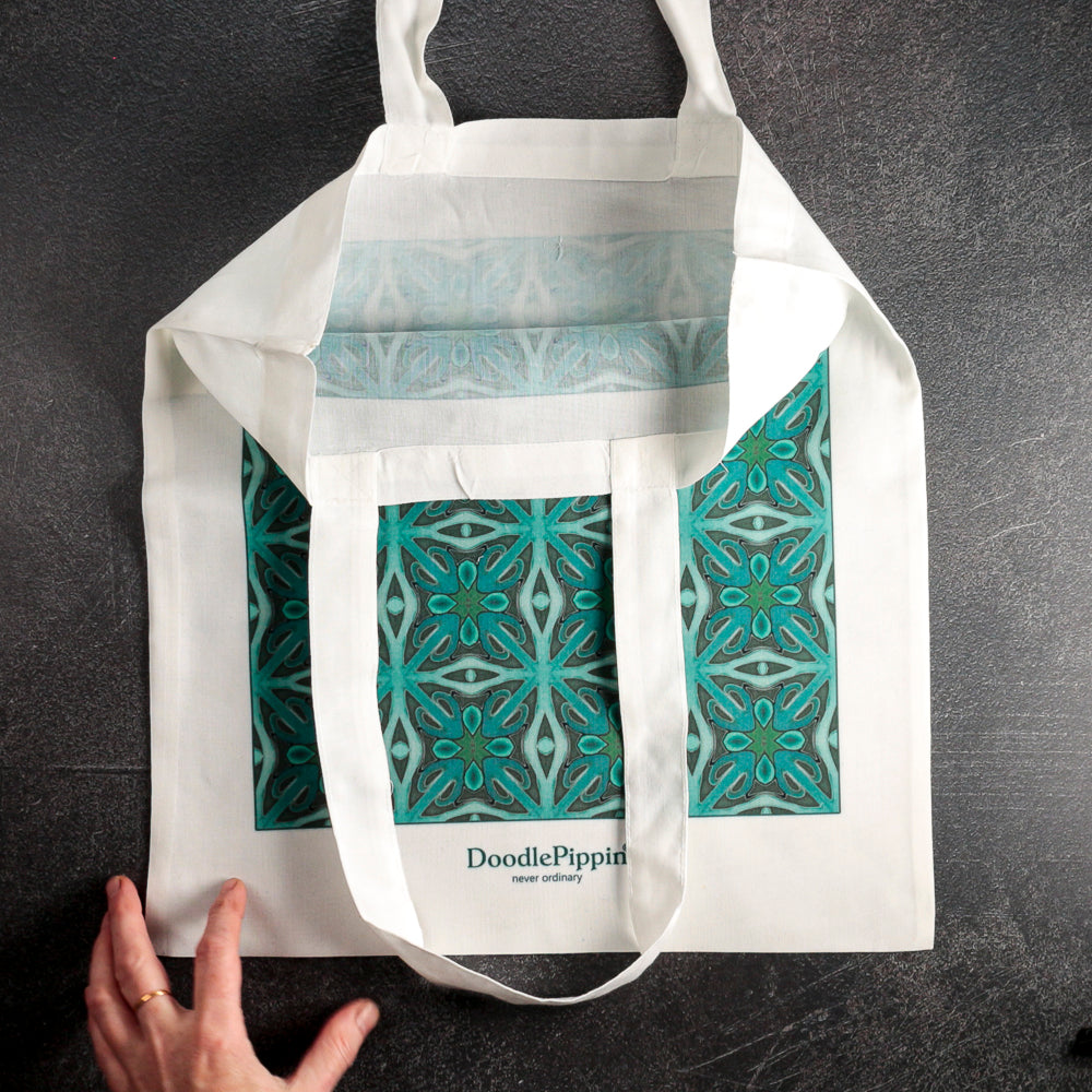 Green Twining Tote Bag