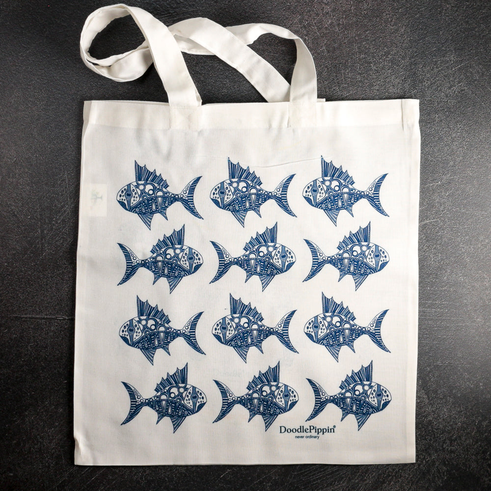 Spiky Fish Tote Bag