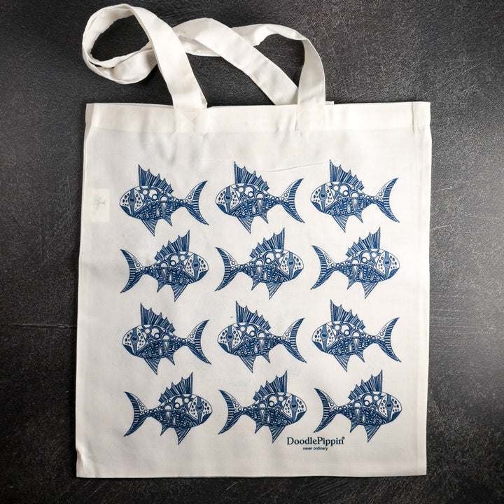 Spiky Fish Tote Bag