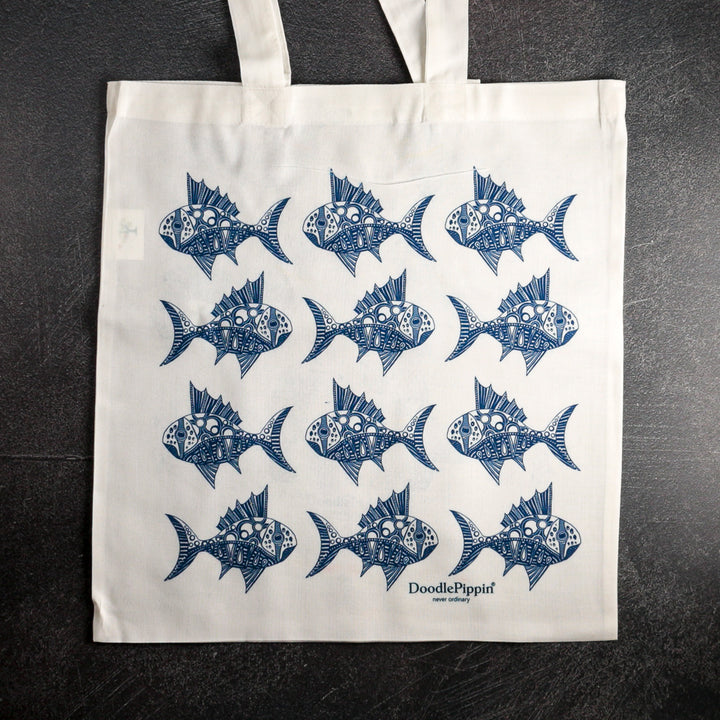 Spiky Fish Tote Bag