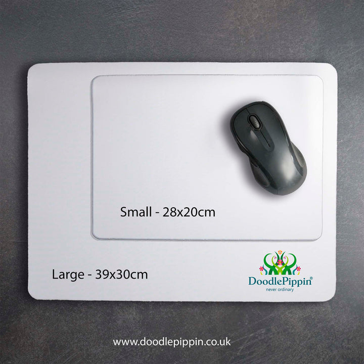 Ocean Shoal Mouse Mat / Gaming Mat - Dark Blue