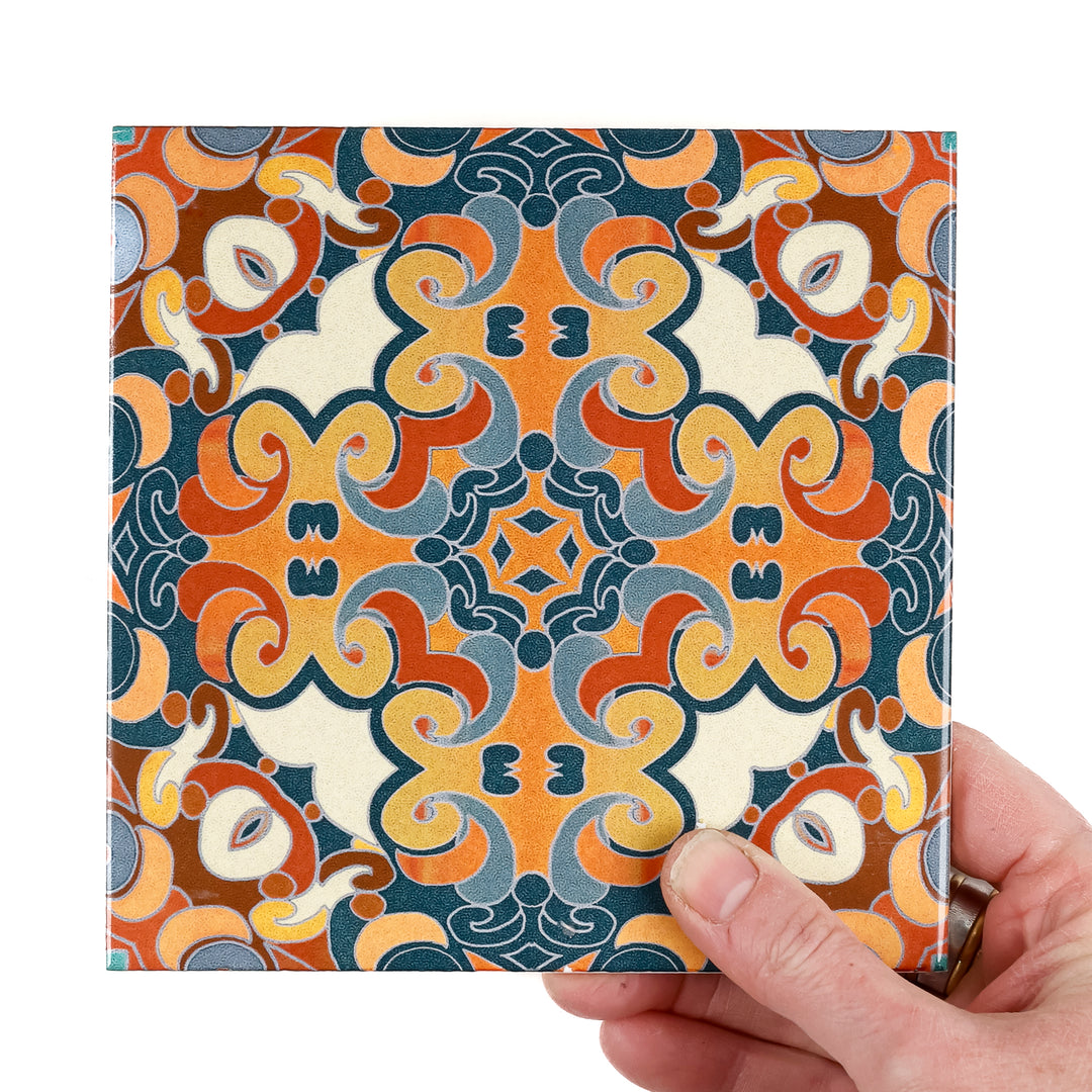 Cantonese Tile  - Fired Ink version
