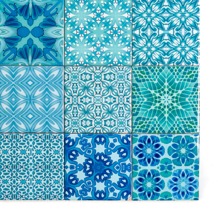 Mix and Match Ceramic tiles - Turquoise Mix
