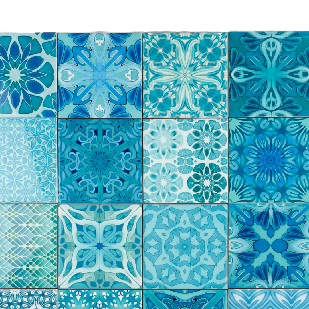 Mix and Match Ceramic tiles - Turquoise Mix