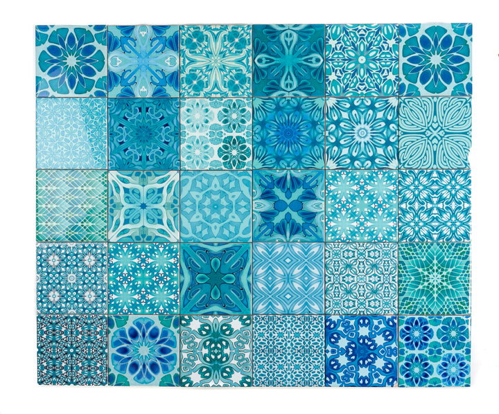 Mix and Match Ceramic tiles - Turquoise Mix