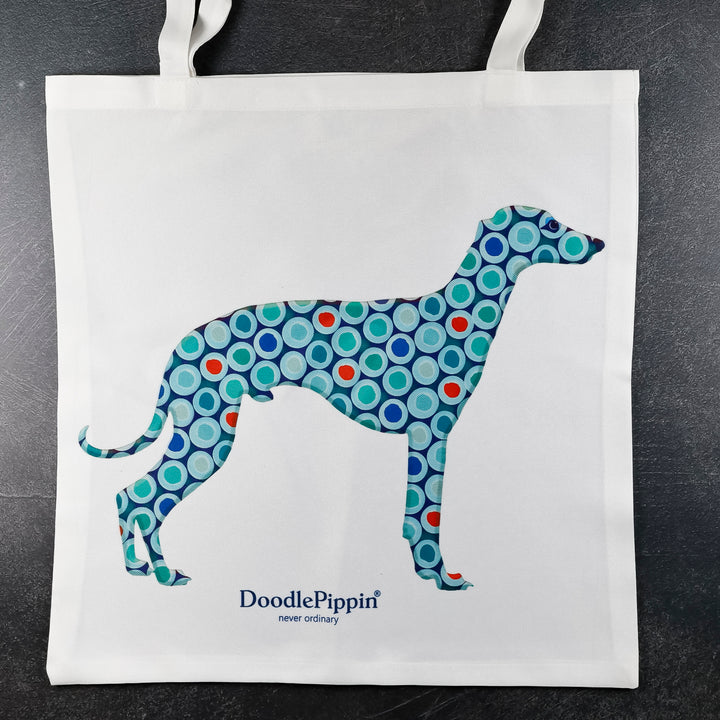 Greyhound/Whippet Bag - Blue Dog Tote