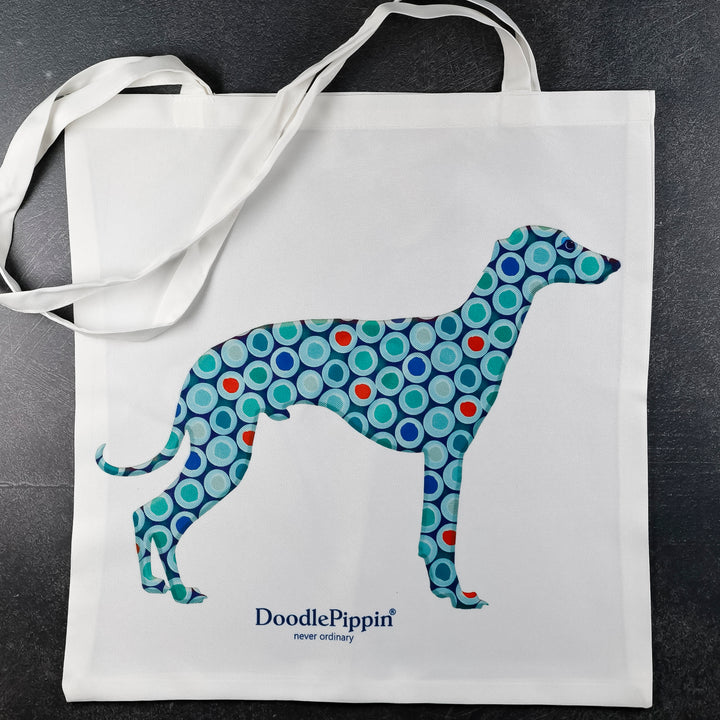 Greyhound/Whippet Bag - Blue Dog Tote