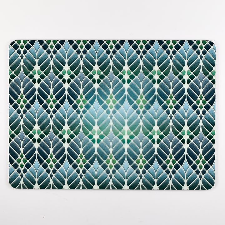 SALE SECOND - Single Cork Placemat - Green Interwoven Trees