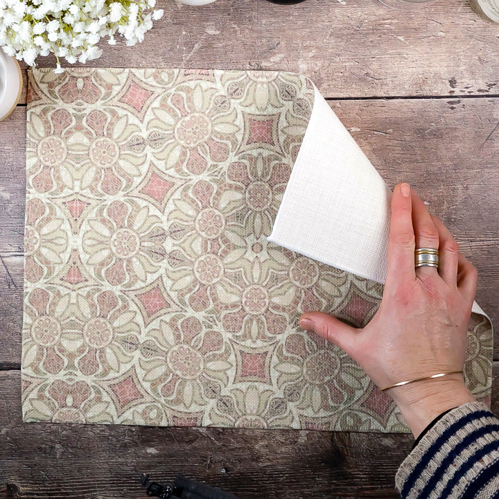 Pale Pink - Pomegranate Design Fabric Placemat