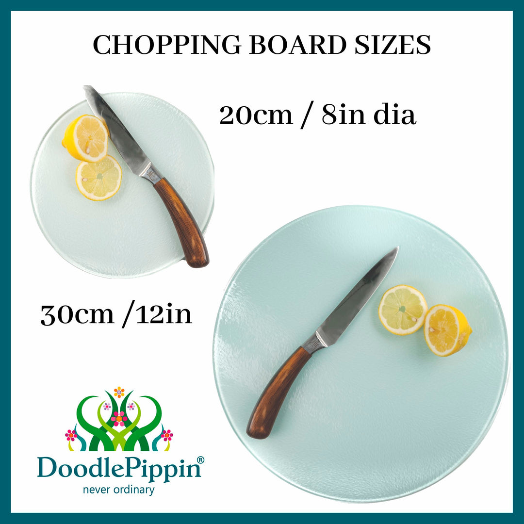 SALE - Heart Chopping Board (small circular)