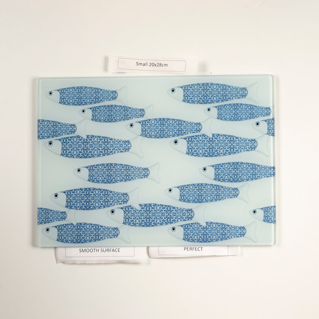 SALE - Ocean Shoal (white background) Worktop Protector - Small (20 x 28cm)