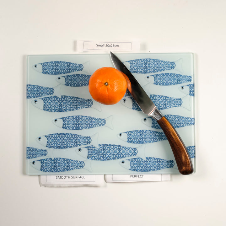 SALE - Ocean Shoal (white background) Worktop Protector - Small (20 x 28cm)