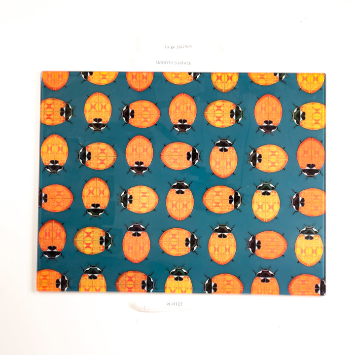 SALE - Large Rectangular Ladybird design Worktop Protector (smooth)
