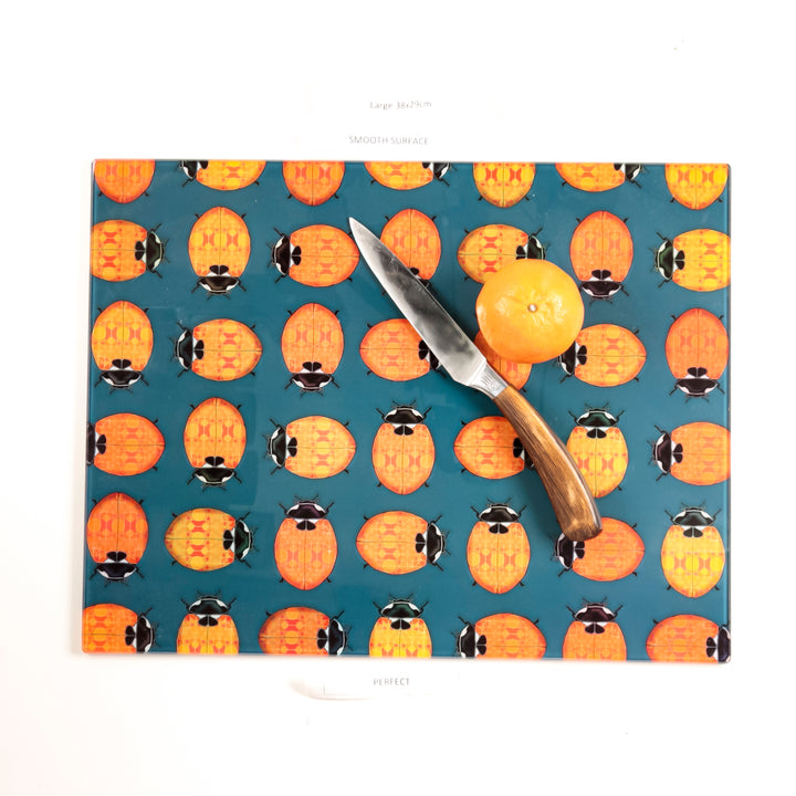 SALE - Large Rectangular Ladybird design Worktop Protector (smooth)