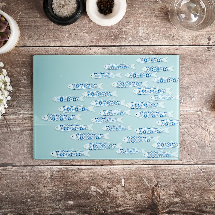 SALE Second - Small rectangular Fish Chopping Board