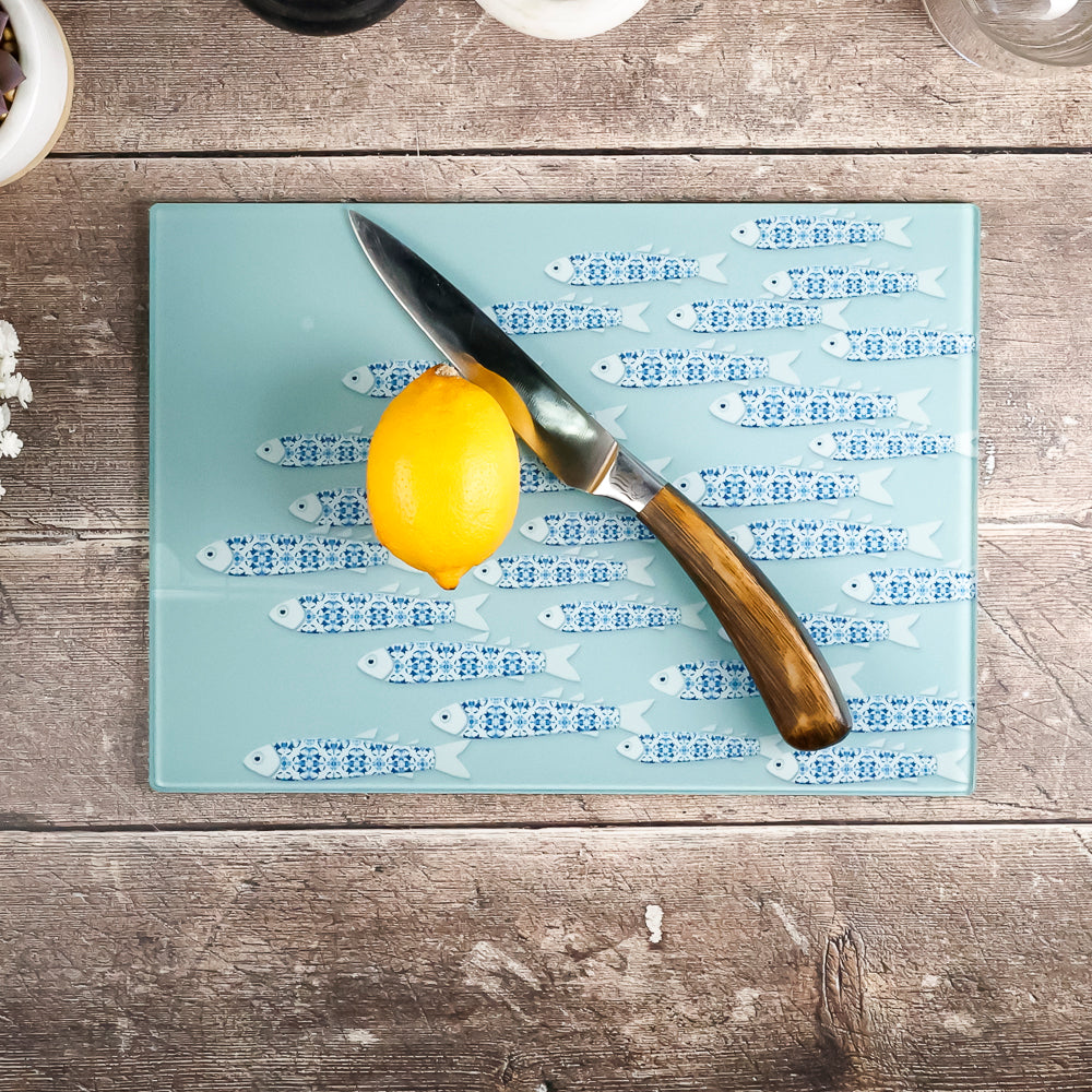 SALE Second - Small rectangular Fish Chopping Board