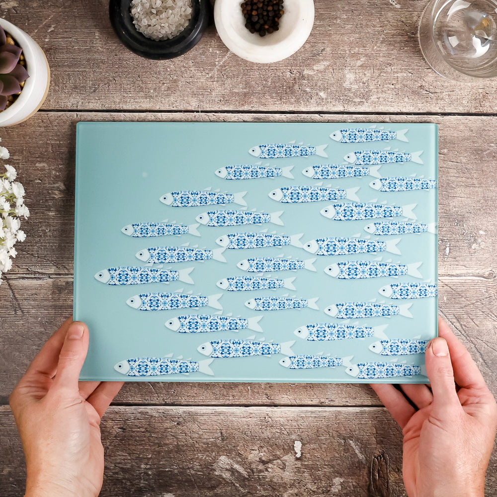 SALE Second - Small rectangular Fish Chopping Board
