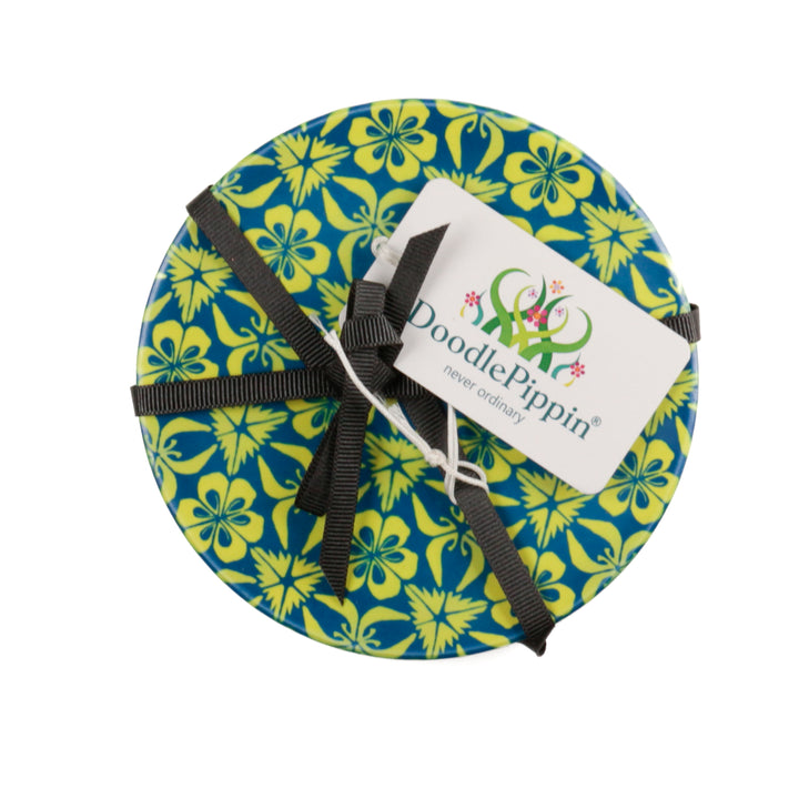 SALE : 2x Ceramic Coaster Set - Cork Backed